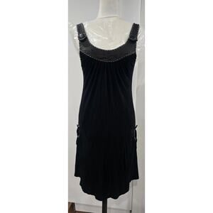 Soul Revival Faux Leather Dress Preowned Size Medium Pockets